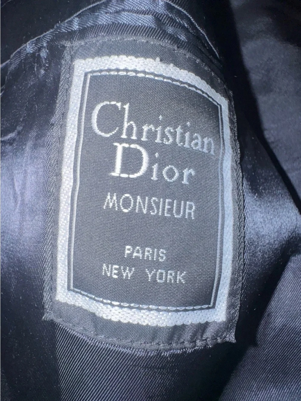 Christian Dior Monsieur Blazer 42R Navy Double Breasted Gold Buttons